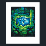X-ray Cover Art – Undersea Colon Cave by L. Rainey Poster<br><div class="desc">“Undersea Colon Cave” is the fourth cover by Lizzy Rainey, R.T.(R), of Lafayette, Indiana, for Radiologic Technology’s 90th volume year. The radiographic pattern of the ascending, transverse, and descending colon stands out as a school of sharks passes through. The dramatic glow from the lighting of an undersea cave brings to...</div>