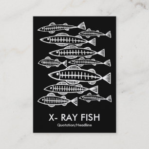 X-RAY FISH - Black (Gold Card) Business Card