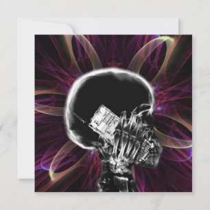 X-ray Fractal Flower Smartphone Skeleton - Pink