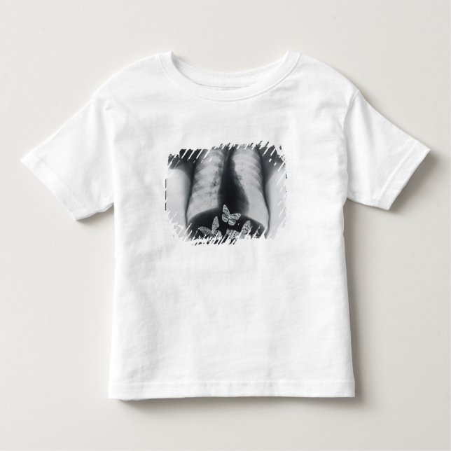 X-ray of butterflies in the stomach toddler T-Shirt (Front)