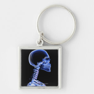 X-ray of the bones in the neck key ring