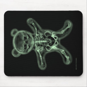 x-ray pop art Teddy bear mouse mat
