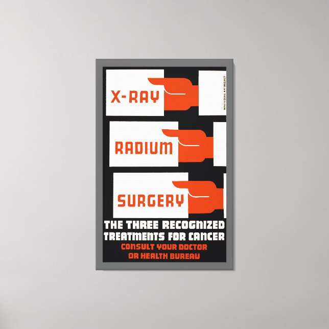 X-Ray, Radium, Surgery - L Canvas Print (Front)