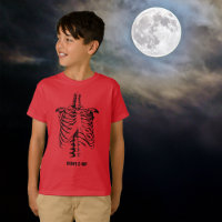 X-ray Rib Cage Funny Halloween Children Customise