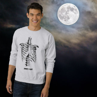 X-ray Rib Cage Funny Halloween Customise Sweatshirt