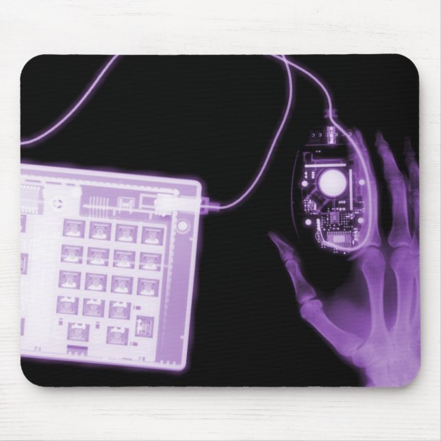 X-Ray Skeleton Keyboard & Mouse Mouse Pad (Front)