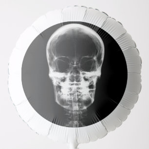 X-Ray Skeleton Skull - B&W Balloon