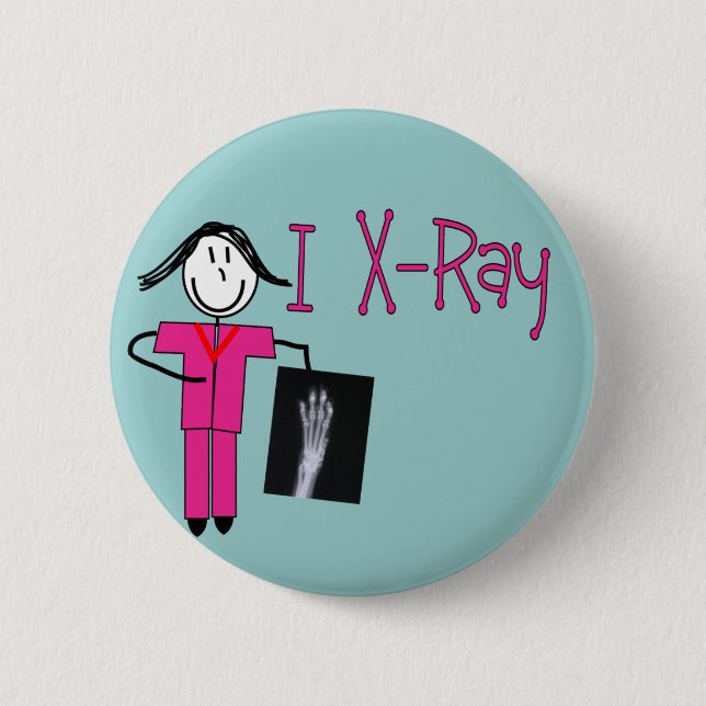 X-Ray Tech Gifts 6 Cm Round Badge (Front)