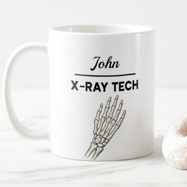 X-RAY TECH Personalised Name Radiography Coffee Mug (Creator Uploaded)