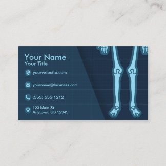 X-Ray Technician Orthopaedic Rheumatologist Business Card