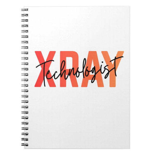 X Ray Technologist Graduation Gift Notebook (Front)