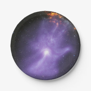 X-Ray Telescopes Ghostly Cosmic Hand Paper Plate