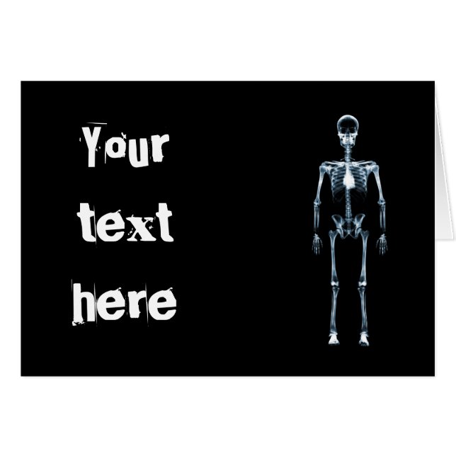 X-Ray Vision Blue Single Skeleton (Front Horizontal)