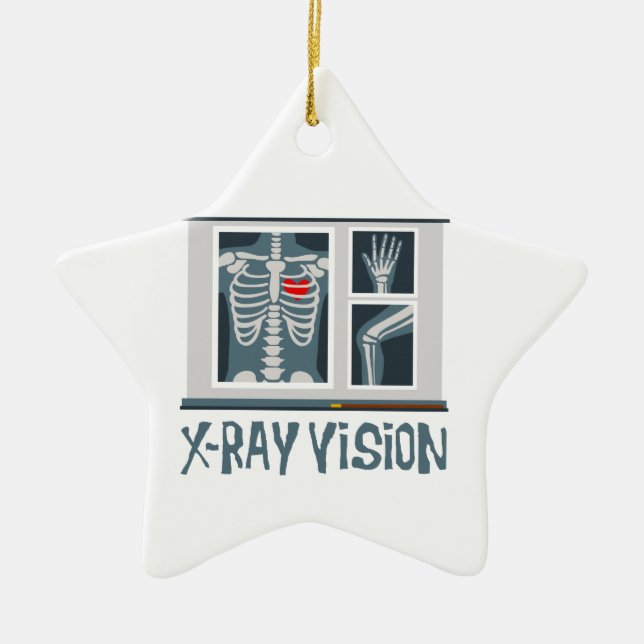 X-Ray Vision Ceramic Tree Decoration (Front)