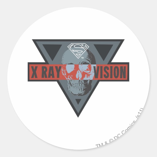 X-Ray Vision Classic Round Sticker (Front)