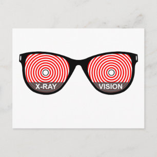X-Ray Vision Glasses Postcard