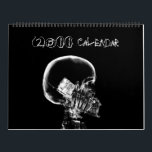 X-Ray Vision Skeleton 2011 Calendar<br><div class="desc">X-Ray Vision Skeleton 2011 Calendar - Makes a really cool Halloween,  Christmas or New Year's gift for men or women. An awesome gift for doctors,  goths,  punks and people who love strange art.</div>