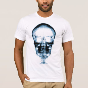 X-RAY VISION SKELETON SKULL - BLUE T-Shirt