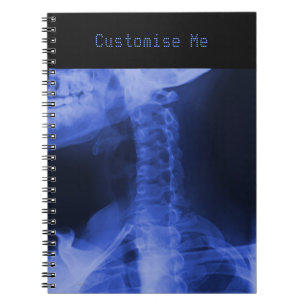 X-rayed 2 - Electromagnetic Blue Spiral Notebook
