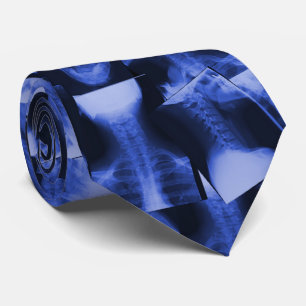 X-Rayed Electromagnetic Blue Tie