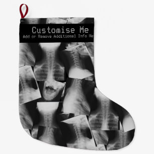 X-Rayed (Original) Large Christmas Stocking