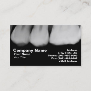 X-Rays of Teeth Business Card