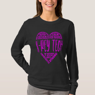 X Rey Tech Neon Pink Nurse's Week Nurse Day Christ T-Shirt