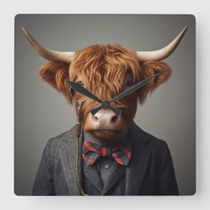 x square wall clock