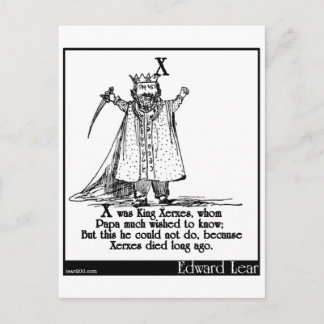 X was King Xerxes, whom Postcard