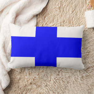 "X" (Xray) Code of Signals Flag Lumbar Cushion