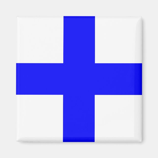 "X" (Xray) Code of Signals Flag Magnet (Front)