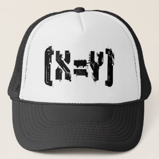 X=Y_BlockLogo Trucker Hat
