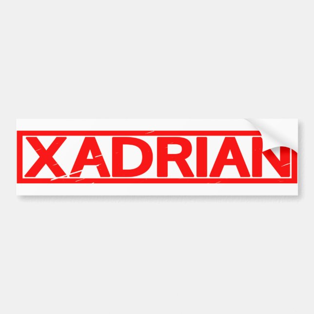 Xadrian Stamp Bumper Sticker (Front)