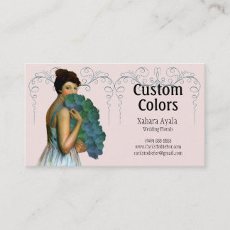 Xahara in Aqua, Green, Pink and Teal Business Card