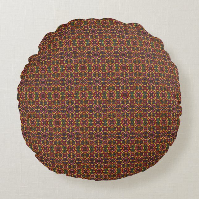 Xaltipac Starbursts Round Cushion (Front)