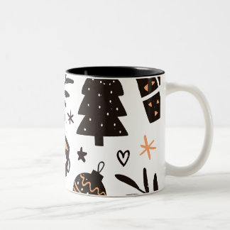 xams pattrens Two-Tone coffee mug