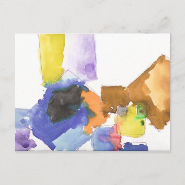 xaNdeR's "Watercolor Squares" Postcard (Front)