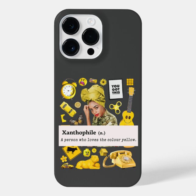 XANTHOPHILE YELLOW ELEMENT YELLOW LOVER iPhone CASE (Back)