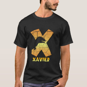 Xavier personalised boys dinosaur cute custom kids T-Shirt