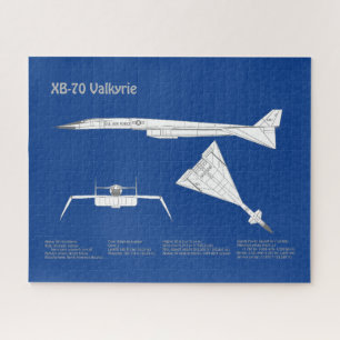 XB-70 Valkyrie - Aeroplane Blueprint Plans ABD Jigsaw Puzzle