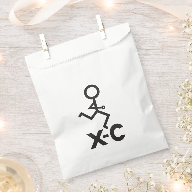 XC Cross Country Runner Favour Bags (Clipped)