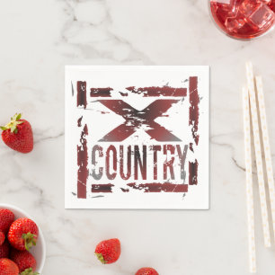 XC Cross Country Runner Napkin