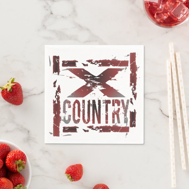 XC Cross Country Runner Paper Napkins (Insitu)