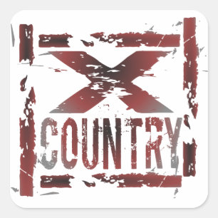XC Cross Country Runner Stickers