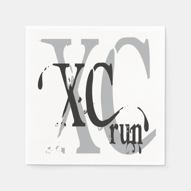 XC Cross Country Running Napkin (Front)