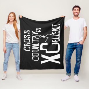 XC Cross Country  Running XCellent © Fleece Blanket