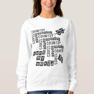 XC Cross Country Runs Runner Themed Sweatshirt