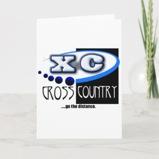 XC MOTTO - Go the Distance - CROSS COUNTRY Card