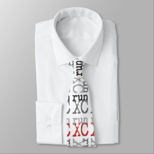 XC Run - Cross Country Running Mens Tie
