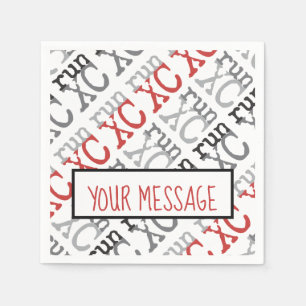 XC Run - Cross Country Running Paper Napkins